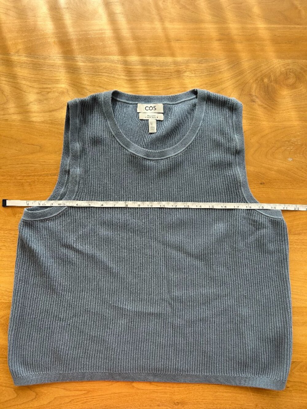 COS Relaxed Fit Cotton Sweater Vest